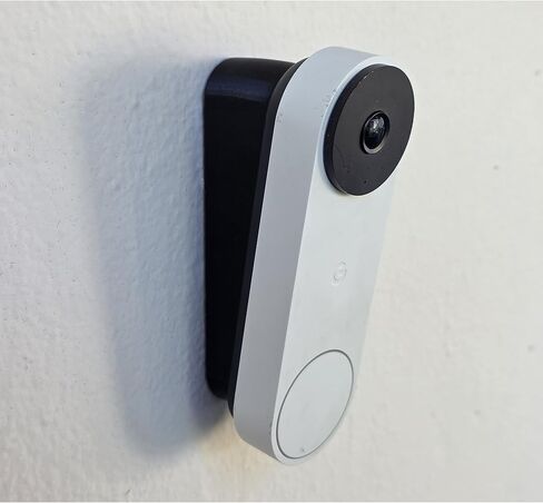حامل إسفين بزاوية عمودية 10 درجات متوافق مع جرس Google Nest Doorbell (سلكي، الجيل الثاني والثالث)، دعامة إمالة للأسفل، غير متوافق مع بطارية Nest Doorbell in Kuwait