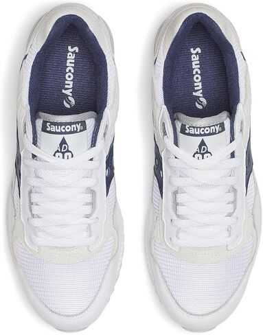حذاء رياضي Saucony للجنسين Shadow 5000، أبيض/كحلي، 13 US للسيدات in Kuwait