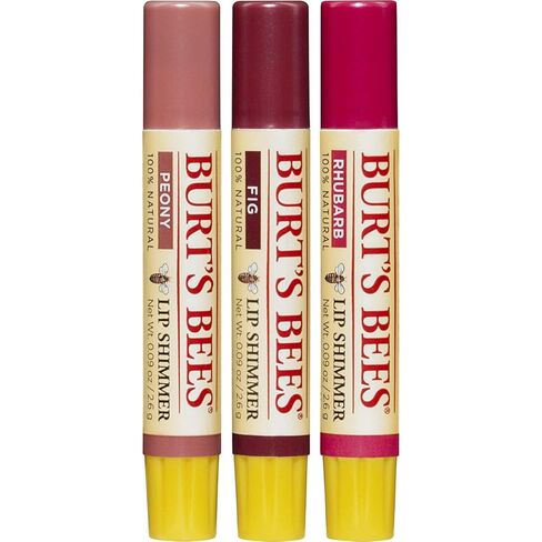 Burt's Bees Kissable Color Holiday Gift Set, 3 Lip Shimmers in Gift Box, Warm Collection in Peony, Fig & Rhubarb in Saudi Arabia