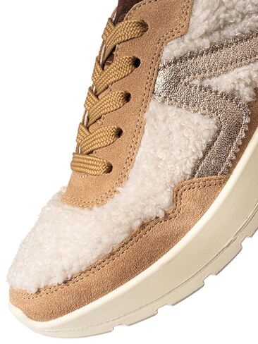 ara Women's New York Trainers, Biscuit, Off White, Mocha, 38.5 EU Wide in Kuwait