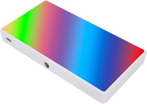ضوء فيديو LR225 RGB LED، 225 خرزة LED CRI 95+ لوحة إضاءة كاميرا محمولة، 4000 مللي أمبير قابلة لإعادة الشحن مع 8 تأثيرات إضاءة و6 ألوان RGB، حامل حذاء بارد in Kuwait