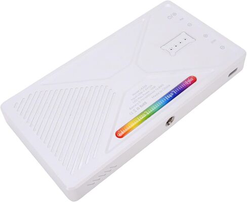 ضوء فيديو LR225 RGB LED، 225 خرزة LED CRI 95+ لوحة إضاءة كاميرا محمولة، 4000 مللي أمبير قابلة لإعادة الشحن مع 8 تأثيرات إضاءة و6 ألوان RGB، حامل حذاء بارد in Kuwait