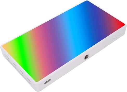 ضوء فيديو LR225 RGB LED، 225 خرزة LED CRI 95+ لوحة إضاءة كاميرا محمولة، 4000 مللي أمبير قابلة لإعادة الشحن مع 8 تأثيرات إضاءة و6 ألوان RGB، حامل حذاء بارد in Kuwait