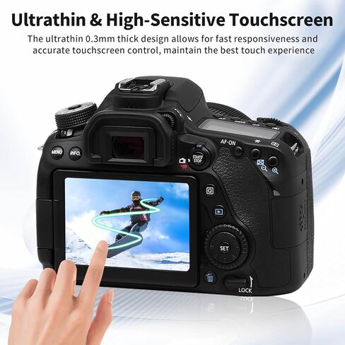 واقي شاشة زجاجي LCD مقوى متوافق مع Sony A7 IV A74 A7M4 Alpha 7 IV، 0.3 مم 9H صلابة فائقة الوضوح ومضادة للفقاعات ومضادة للخدش ومضادة لبصمات الأصابع لـ A7M4 in Kuwait