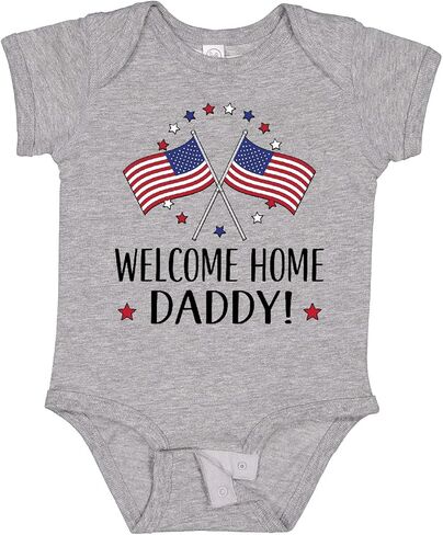 بدلة الأطفال Inktastic Military Homecoming Welcome Home Daddy Baby in Kuwait