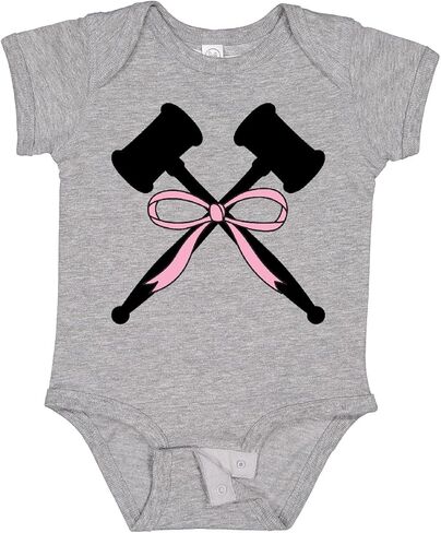 inktastic Girls Future Lawyer Judge Pink Bow Baby Bodysuit in Saudi Arabia