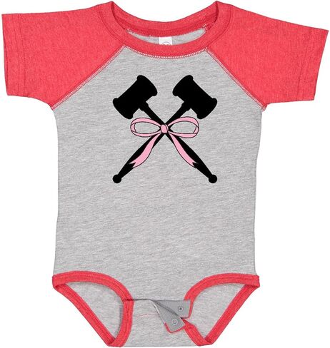 inktastic Girls Future Lawyer Judge Pink Bow Baby Bodysuit in Saudi Arabia