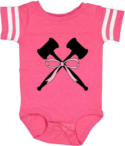 inktastic Girls Future Lawyer Judge Pink Bow Baby Bodysuit in Saudi Arabia