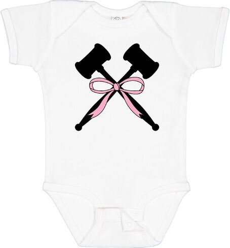 inktastic Girls Future Lawyer Judge Pink Bow Baby Bodysuit in Saudi Arabia