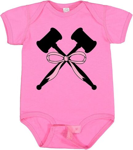 inktastic Girls Future Lawyer Judge Pink Bow Baby Bodysuit in Saudi Arabia