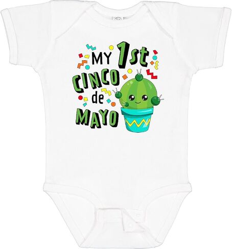 inktastic My First Cinco De Mayo- Cute Cactus Baby Bodysuit in Saudi Arabia