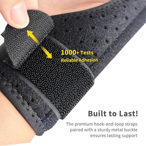 Bracoo Thumb Spica Stabilizer, Wrist Brace for Arthritis, de Quervain's, Sprained Pain Relief - Fit Right & Left Hand, Black, TP32, 1 Count in Saudi Arabia