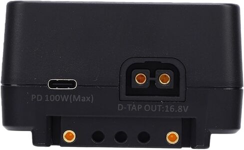 Yoidesu V Mount Plate، مخرج إدخال USB C بقدرة 100 وات PD مع منافذ D Tap DC وشاشة رقمية، لإمداد طاقة الكاميرا وإضاءة التصوير الفوتوغرافي وأجهزة الكمبيوتر المحمولة in Kuwait