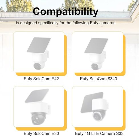 دعامة تثبيت مزراب لـ Eufy SoloCam S340/E30، ملحقات دعامة تثبيت لقناة تصريف كاميرا الأمان لكاميرات المراقبة الخارجية لكاميرات المراقبة الخارجية in Kuwait