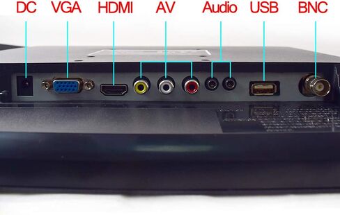 شاشة Cocar 12 بوصة LCD للأمان CCTV VGA HDMI AV BNC، شاشة 4:3 HD بإضاءة خلفية LED مع مشغل محرك USB لكاميرا المراقبة المنزلية STB PC 800x600 دقة مكبر صوت مدمج داخل/خارج in Kuwait