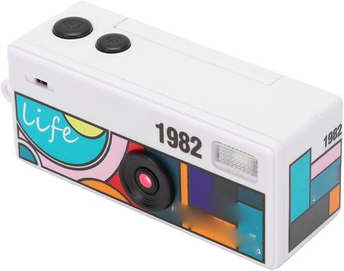 EBTOOLS Mini Keychain Camera, 1080P HD 48MP Retro Digital Camera with 0.96 Inch Flip Screen, 130 Degree Wide Angle Lens, Auto Focus, Built in Flash, 64GB Expandable Storage (White) in Saudi Arabia
