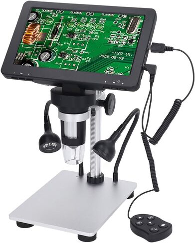 مجهر رقمي USB، شاشة LCD عالية الدقة 7 بوصة، 13 لغة تدعم 12 ميجابكسل in Kuwait