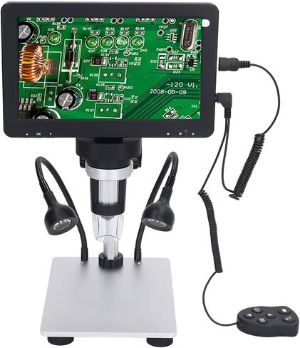 مجهر رقمي USB، شاشة LCD عالية الدقة 7 بوصة، 13 لغة تدعم 12 ميجابكسل in Kuwait
