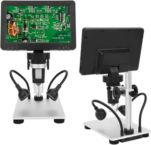 مجهر رقمي USB، شاشة LCD عالية الدقة 7 بوصة، 13 لغة تدعم 12 ميجابكسل in Kuwait