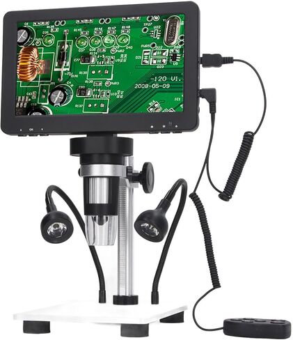مجهر رقمي USB، شاشة LCD عالية الدقة 7 بوصة، 13 لغة تدعم 12 ميجابكسل in Kuwait