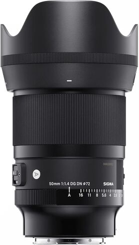 عدسة سيجما 50 مم F1.4 DG DN Art لكاميرات سوني E-Mount كاملة الإطار بدون مرآة 315965 حزمة مع حقيبة ظهر للتصوير الفوتوغرافي ديكو جير + مجموعة مرشح FLD وملحقات مستقطب الأشعة فوق البنفسجية in Kuwait