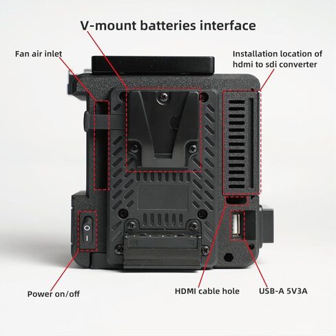 Fangtuo E1V عدة هيكل قفصي الشكل للكاميرا وحدة توسيع cineback لكاميرا Sony ZV-E1 in Kuwait