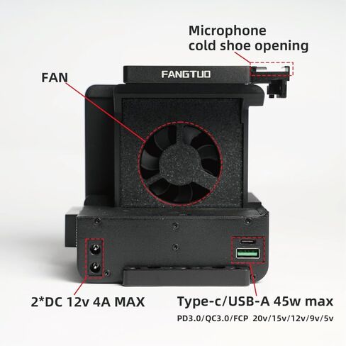 Fangtuo E1V عدة هيكل قفصي الشكل للكاميرا وحدة توسيع cineback لكاميرا Sony ZV-E1 in Kuwait