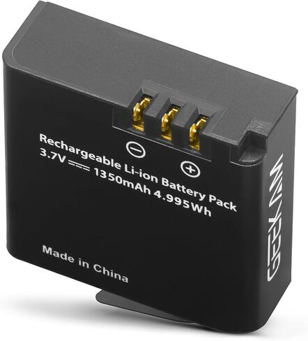 2 × 1350 مللي أمبير بطاريات قابلة للشحن متوافقة مع AKASO Brave 7LE (ليست لـ Brave 7)، WOLFANG GA420/ GA400/ GA460، XTU S3/ S6، Surfola SF630، Rollei 6s Plus/8s Plus/9s Plus/10s Plus/11s Plus in Kuwait