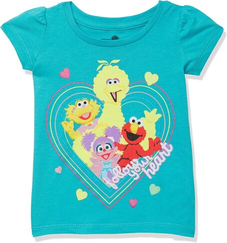 Sesame Street Girls' Short Sleeve T-Shirt Shirt in Kuwait