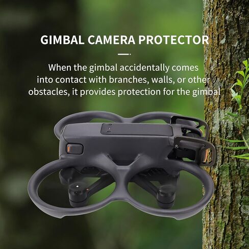 Avata 2 Gimbal Guard لـ DJI Avata 2 Drone، واقي انحراف من سبائك الألومنيوم لـ DJI Avata 2، مصد أمان الكاميرا، واقي حماية العدسة لملحقات DJI Avata 2 (أسود) in Kuwait