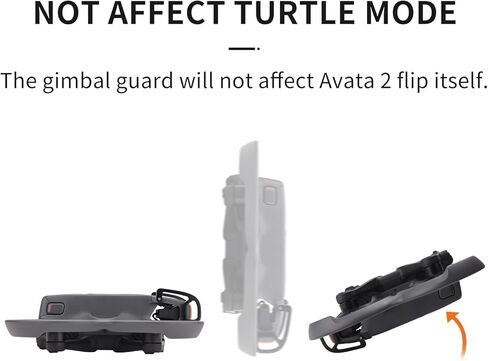 Avata 2 Gimbal Guard لـ DJI Avata 2 Drone، واقي انحراف من سبائك الألومنيوم لـ DJI Avata 2، مصد أمان الكاميرا، واقي حماية العدسة لملحقات DJI Avata 2 (أسود) in Kuwait