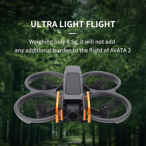 Avata 2 Gimbal Guard لـ DJI Avata 2 Drone، واقي انحراف من سبائك الألومنيوم لـ DJI Avata 2، مصد أمان الكاميرا، واقي حماية العدسة لملحقات DJI Avata 2 (أسود) in Kuwait