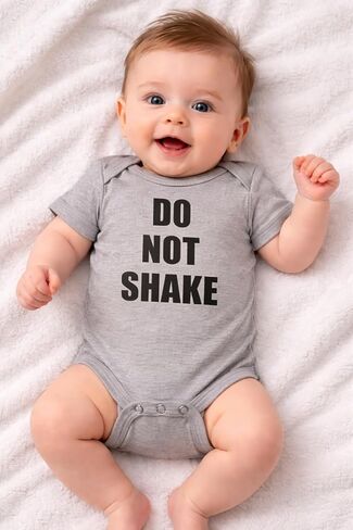 Guacamole Do Not Shake Infant Bodysuit Funny Novelty Short Sleeve Baby Outfit Shower Gift for Newborn in Kuwait