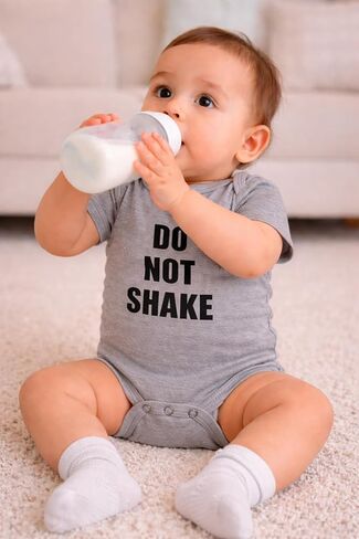 Guacamole Do Not Shake Infant Bodysuit Funny Novelty Short Sleeve Baby Outfit Shower Gift for Newborn in Kuwait