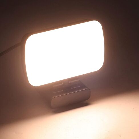 Fafeicy LED Fill Light, USB Powered Adjustable Clamp Holder Video Lamp with 10 Brightness Levels for Teleconferencing and Remote Work in Kuwait