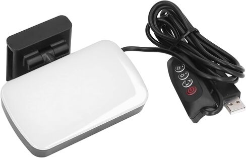 Fafeicy LED Fill Light, USB Powered Adjustable Clamp Holder Video Lamp with 10 Brightness Levels for Teleconferencing and Remote Work in Kuwait
