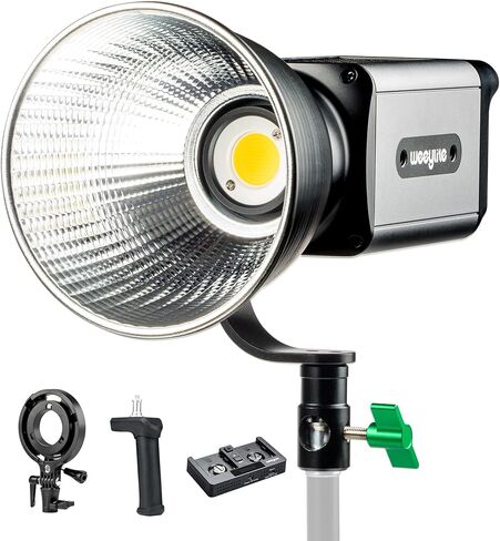 VILTROX مصباح فيديو LED مستمر محمول مع تطبيق، 80 وات 5600 ك 2800 ك ~ 8500 ك ثنائي اللون CRI95 + مصباح استوديو COB LED للتصوير الفوتوغرافي والفيديو والزفاف ويوتيوب والتصوير الخارجي (Weeylite Ninja-300) in Kuwait
