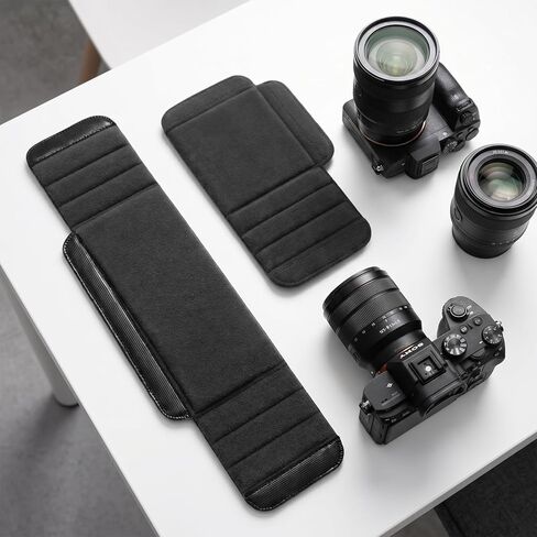 مقسم حقيبة الكاميرا قطعتين، أقسام قابلة للتعديل لحقيبة عدسة Dslr، لوحات حشوة منظمة وواقية لمعدات التصوير الفوتوغرافي والسفر والاستخدام في الهواء الطلق in Kuwait