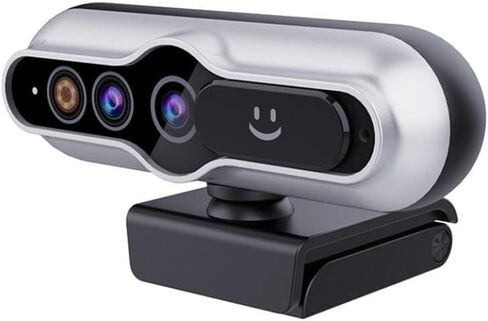 كاميرا للكمبيوتر الشخصي 2K Webcam مع خاصية التعرف على الوجه وضبط تلقائي للصورة وكاميرا USB للكمبيوتر متوافقة مع Hello Mic in Kuwait