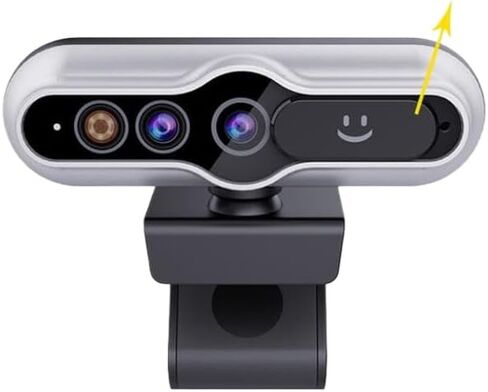 كاميرا للكمبيوتر الشخصي 2K Webcam مع خاصية التعرف على الوجه وضبط تلقائي للصورة وكاميرا USB للكمبيوتر متوافقة مع Hello Mic in Kuwait