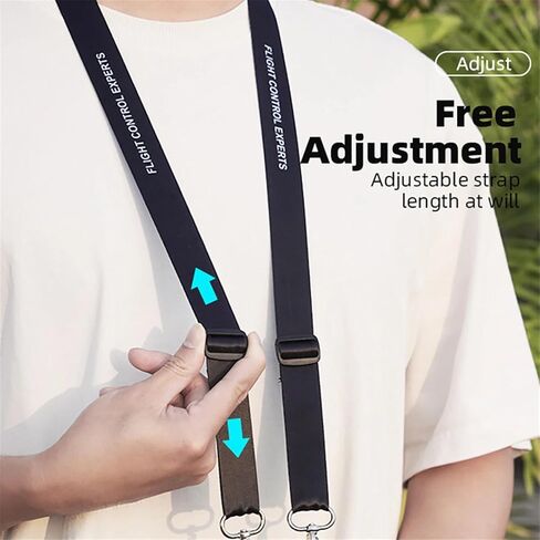 حبل قصير Mini 5 Pro DJI RC 2، حزام رقبة من النايلون قابل للتعديل لـ DJI Avata 360 Mini 4 3 Pro Mavic 4 3 PRO Air 3S Air 3 Flip RC2 / RC1 / RC PRO حزام كتف بدون طيار Avata 360 in Kuwait