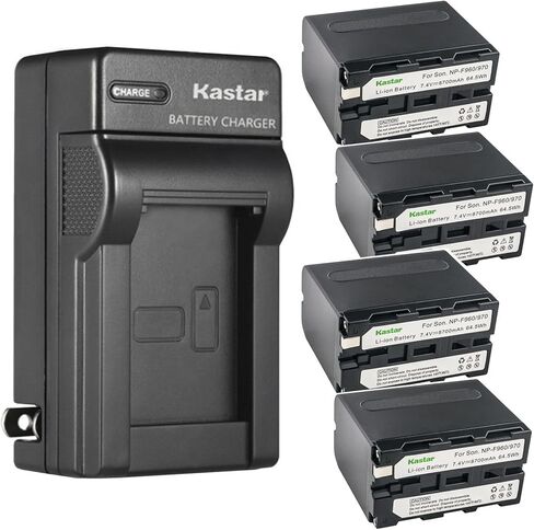 kastar 4 حزمة بطارية وشاحن حائط تيار متردد بديل لسوني CCD-TRV75 CCD-TRV78 CCD-TRV80 CCD-TRV81 CCD-TRV815 CCD-TRV82 CCD-TRV85 CCD-TRV86 CCD-TRV87 CCD-TRV88 CCD-TRV90 CCD-TRV91 CCD-TRV92 in Kuwait
