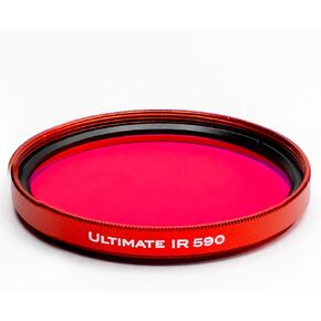 TruColor Ultimate IR 590، مرشح الأشعة تحت الحمراء، ممر الأشعة تحت الحمراء 590 نانومتر للكاميرات ذات الطيف الكامل أو الكاميرات المحولة بالأشعة تحت الحمراء، تأثيرات الأشعة تحت الحمراء الزائفة الزاهية للتصوير الفوتوغرافي الإبداعي والفني (49 مم) in Kuwait