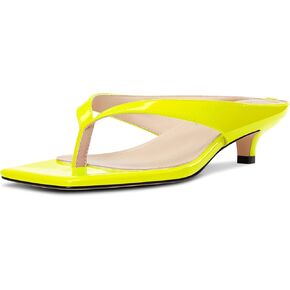 TNYNFBEB Womens Low Kitten Heel Flip Flops Heel Open Toe Thong Sandals Mules Shoes Slingback Prom Party Dress Basic Classic 1.4 Inches Heels in Saudi Arabia