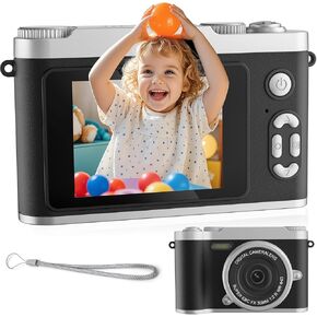 Kids Camera- 48MP HD 8X Zoom kids digital camera with 20+ Filters, mini camera MP3 toddler camera, 5-in-1 Game Camera for for Starter Kid Children Teen Student Girl Boy（No TF Card） in Saudi Arabia