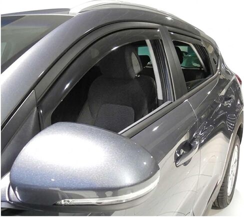OMAC Front Bug Shield غطاء محرك السيارة منحرف يناسب Hyundai Tucson 2022-2025 Black Smoke in Saudi Arabia