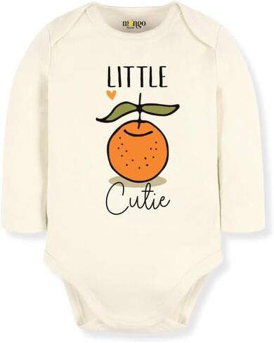 بدلة أطفال Little Cutie Orange - ملابس أطفال مخصصة، ملابس حديثي الولادة للجنسين، هدية تي شيرت لطيفة للأطفال والرضع in Kuwait