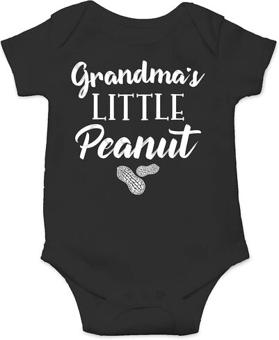 بدلة أطفال من AW Fashions Grandma's Little Peanut ملابس مضحكة ورائعة لحديثي الولادة للأولاد والبنات للجنسين in Kuwait