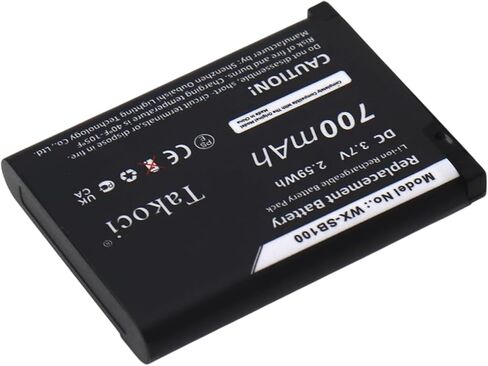 بطارية بديلة KOVHIHAV لباناسونيك Attune II HD3 WX-CH455 WX-ST100 WX-ST300، تناسب الجزء رقم WX-SB100، 3.7V 700mAh / 2.59Wh Li-ion in Kuwait