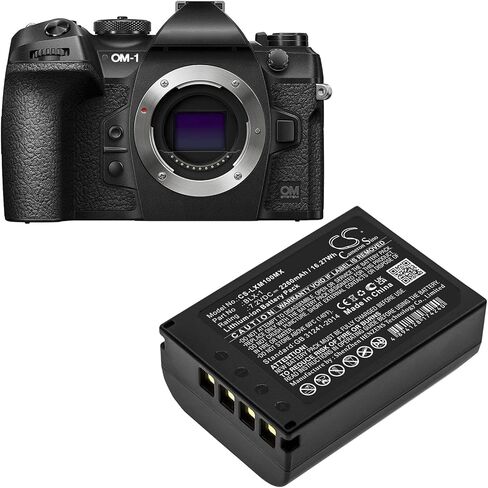 بطارية بديلة لنظام Olympus OM OM-1، OM-1 بدون مرآة PN: Olympus BLX-1 2260 مللي أمبير / 16.27 وات في الساعة in Kuwait